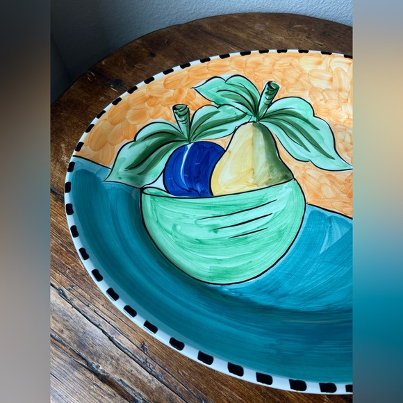 Alcobaca Portugal Platter With Fruit design - Picture 7 of 9